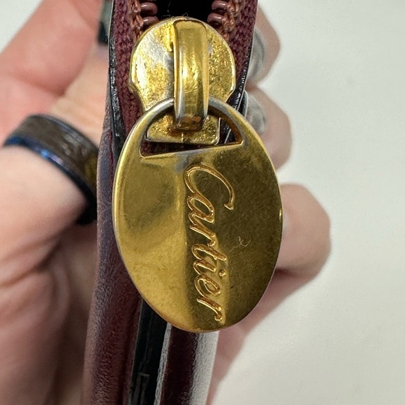 Cartier Vintage coin case Bordeaux Leather GUC​​ - Picture 3 of 9